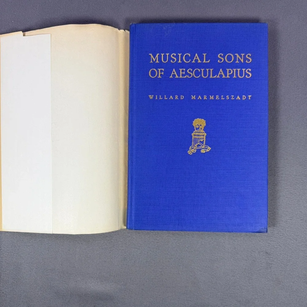 Froben Press Musical‎ Sons of Aesculapius Signed Antique Medical History Book